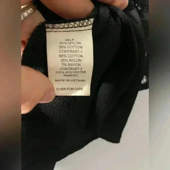 Fig and Flower Black Long sleeve Womens Size Large Blouse - Picture 6 of 8